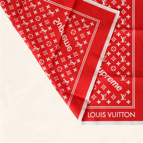 louis vuitton bandana supreme|Louis Vuitton handkerchief.